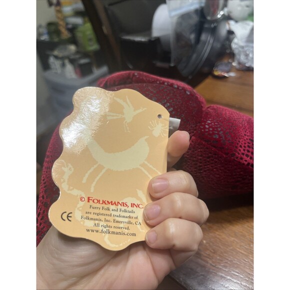 RARE Raptor Velociraptor Dinosaur Puppet Folkmanis Folktails Retired W/ All Tags - Picture 4 of 7